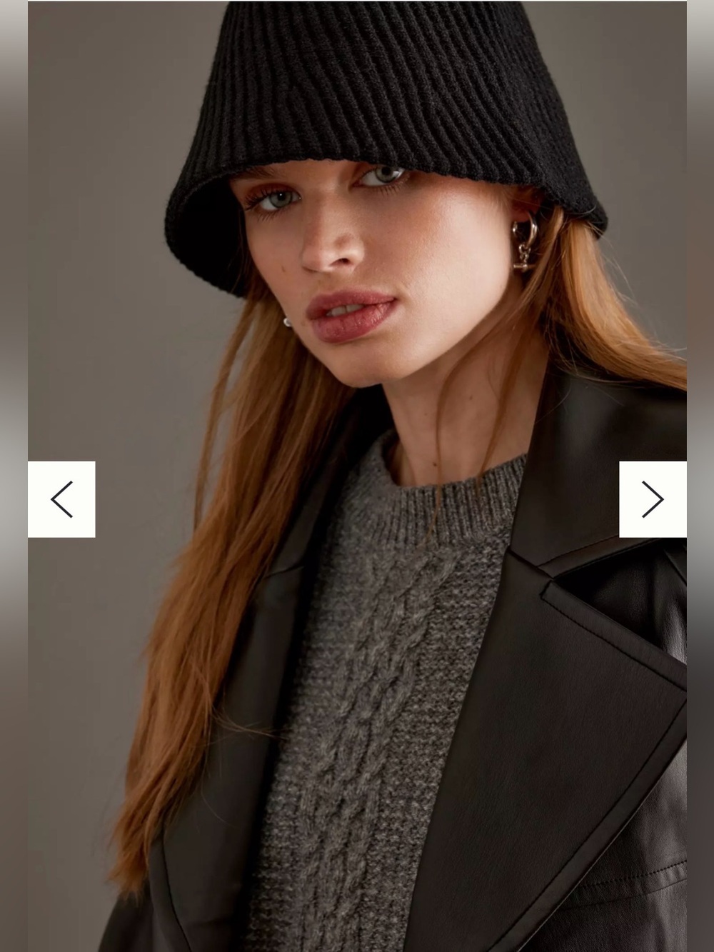 Anthropologie Wavy Cloche Hat in Black